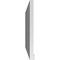 Ekena Millwork Vertical Surface Mount PVC Gable Vent w/ 2"W x 2"H , Brickmould Sill Frame, 42"W x 24"H GVPVE42X2403SN - alternate 4